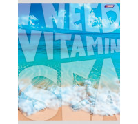 Тетрадь В5 48л # офс. цв. обл. ASMAR (AR-8070) Vitamin sea