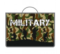 Папка А4 пластик (ручка-шнурок) ПЧЁЛКА (ПМ-А4-35) MILITARY