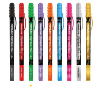 Ручка гелевая PENSAN 2800/12 металлик/зелёная 1мм GLITTER JELY PEN