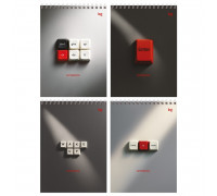 Блокнот А5 пружина 60л БиДжи 06695 Push the button (385098) жёсткая подложка