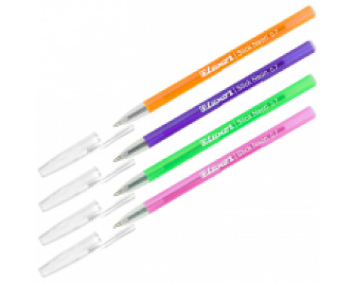 Ручка шариковая LUXOR 1230/48 синяя Stick Neon Restyle 0,7мм (311461) 48шт/уп