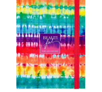 Ежедневник н/д А5 переплёт 96л Collezione (96-3562) 2блока/скрытый гребень/резинка ЯРКИЙ ТАЙ-ДАЙ