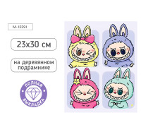 Алмазная мозаика MAZARI М-12291 (20х20) Зубастики (0020213) полная выкладка/холст