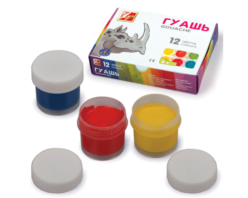 Гуашь 12цв*15мл ЛУЧ "ZOO" 19С1252-08