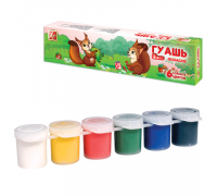 Гуашь 6цв*16мл ЛУЧ "ZOO" 19С1250-08 блок-тара
