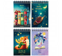 Блокнот А7 пружина 40л СПЕЙС _41481 Сказочный. Fairy world