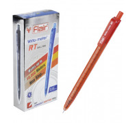 Ручка шарик/автомат Flair (10км) F-1311 красная Writometer 12шт/уп
