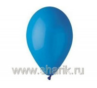 Шар воздушный (1цв/уп) ПАСТЕЛЬ d=13см/5  СИНИЙ 100шт/уп Италия (1102-0423)
