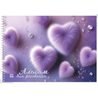 Альбом 40л пружина LAMARK (01411) Пушистое настроение (лак/офсет 100г/м2)