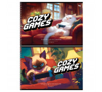 Альбом 24л пружина БиДжи 06389 Cozy games (383862)
