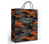 Пакет подарочный 18х23х10см (Горчаков ГК 10000790) Больших побед