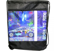 Сумка для обуви ПЧЁЛКА СДС-711 ЭЛИТ дизайн/светоотр. полоса/карман (460х360) BORN TO RIDE
