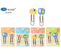 Закладки-скрепки BASIR ЕХ-40765 FOOD 8,7см (2шт/наб)