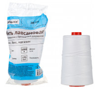 Нить для прошивки документов лавсановая СПЕЙС ЛШ-170 белая/1000м/D0,7мм (295933)