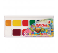 Акварель 12цв ЛУЧ "ZOO" пл/уп б/к С1249-08