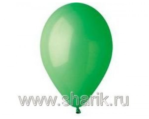 Шар воздушный (1цв/уп) ПАСТЕЛЬ d=13см/5  ЗЕЛЁНЫЙ 100шт/уп Италия (1102-0426)