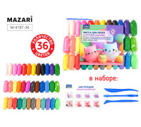 Пластилин СУПЕРЛЁГКИЙ 36цв MAZARI (M-4197-36) 432гр 3стека/пакет (0019630)