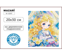 Алмазная мозаика MAZARI М-12357 (20х30) Девочка (0020309) частичная выкладка/холст