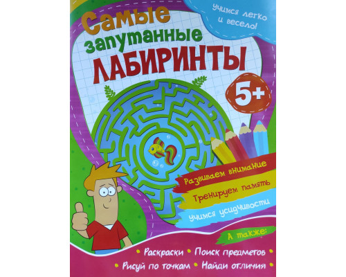 Книжка А4 ВЕСКО (учимся легко и весело) Самые запутанные лабиринты