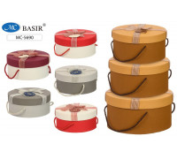Набор коробок 3в1 BASIR МС-5690 круглые