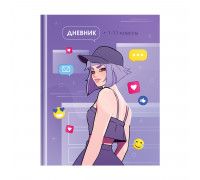 Дневник переплёт 40л (1-11кл) СПЕЙС _49113 матов/ламин/лак Catch likes