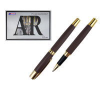 Ручка подарочная ASMAR AR-1908 шариковая/корпус металл (коричневый/чёрный)