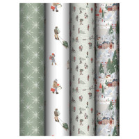 Бумага подарочная (НГ) MESHU _66809 Winter time 70х100 (80г/м2) 5 дизайнов (383283)