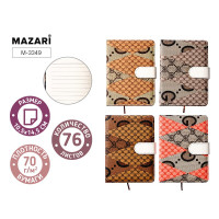 Блокнот А6 переплёт/магнитный клапан MAZARI (М-3349) 76л (=)