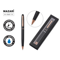 Ручка подарочная MAZARI М-15647-70 поворотная/металл REF BL (корпус чёрный/золото)
