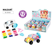 Тесто для лепки MAZARI (М-20342) 12цв/9,8гр МАШИНКА