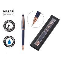 Ручка подарочная MAZARI М-15652-70 поворотная/металл GLOSSY B (корпус синий/бронза)