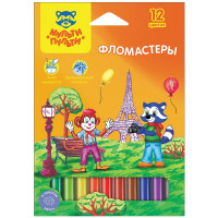 Фломастеры 12цв Мульти-Пульти (10716) Енот во Франции (240100)
